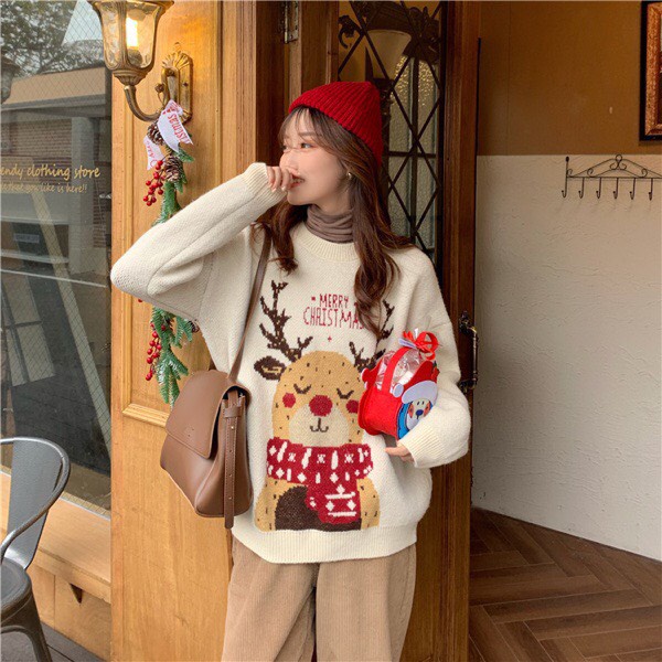 Áo Len Noel J688 hình con tuần lộc đáng yêu , quà tặng giáng sinh ý nghĩa | BigBuy360 - bigbuy360.vn