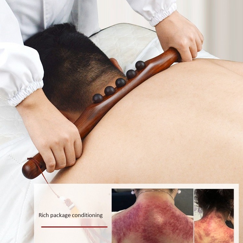 [Hàng mới về] Thanh gỗ dài 48cm dùng để mát xa cơ bắp tiện dụng