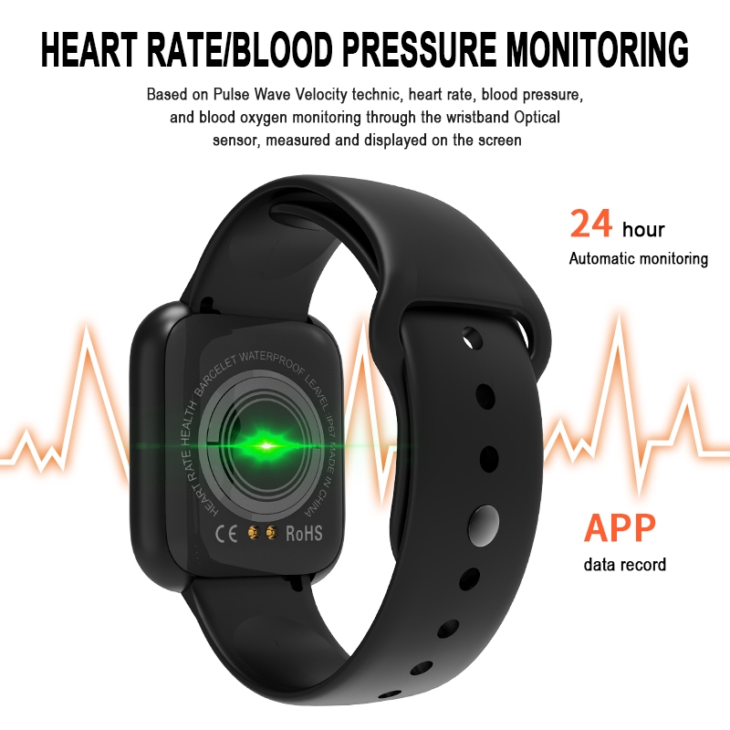 Vitog I5 Smartwatch Heart Rate &amp; Blood Pressure Monitoring