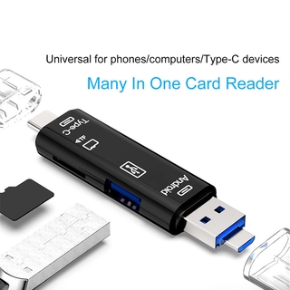 5 trong 1 USB 3.0 Loại C USB Micro USB SD TF Đầu đọc thẻ nhớ Bộ chuyển đổiOTG