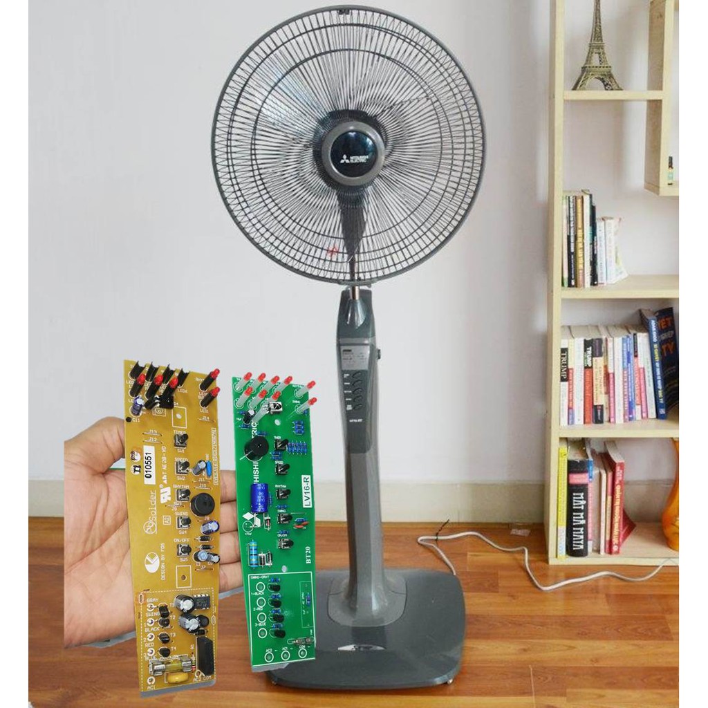 Bo mạch điều khiển quạt cây Mitsubishi LV16-RT, RQ, RP thay thế cho mạch Mitsubishi chính hãng