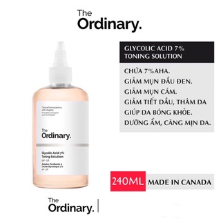 Toner tẩy da chết Glycolic Acid 7% Toning Solution The Ordinary