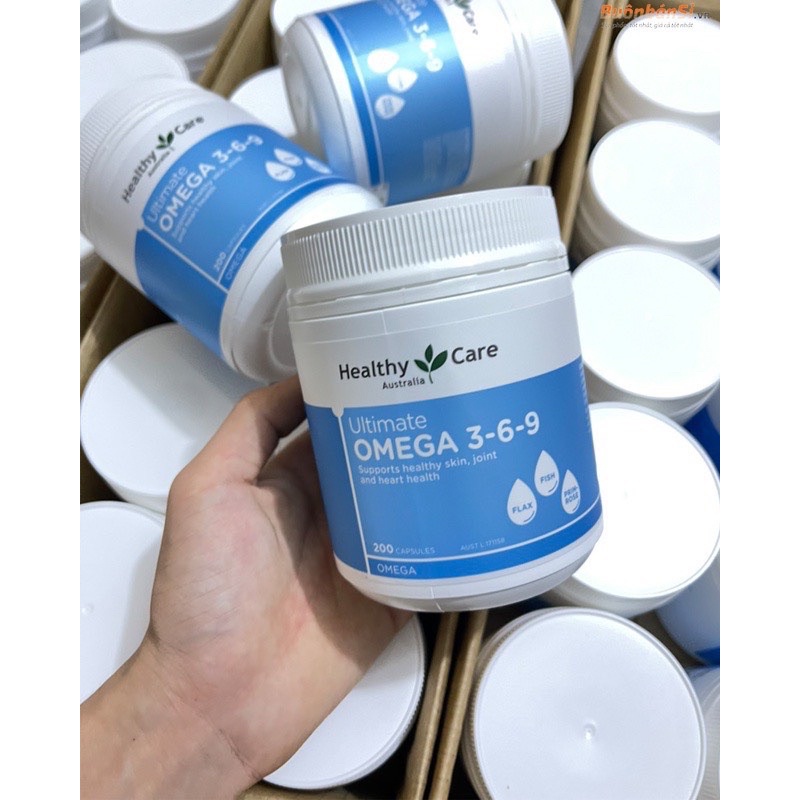 Viên uống Omega 3-6-9 Healthy Care Úc bảo vệ thần kinh, tăng trí nhớ hộp 200 viên - CO105