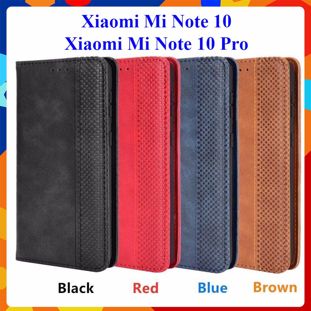 [FreeShip] Bao da dạng ví Xiaomi Mi Note 10 / Mi Note 10 Pro (cam kết xịn) hit nam châm, ngăn đựng thẻ tiền tiện lợi