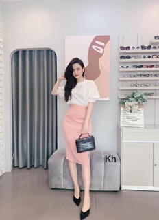 SET CÔNG SỞ ÁO LƯỚI MIX CHÂN VÁY
