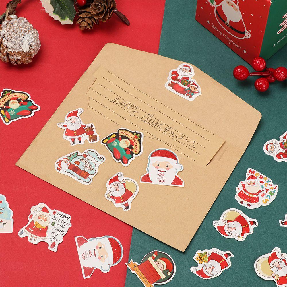 CHOOKEY Bộ 48 Hình Dán Trang Trí Nhật Ký Chủ Đề Giáng Sinh