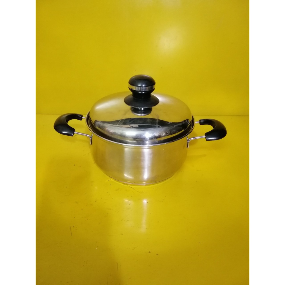 Nồi inox nội địa Nhật, size 21cm, cao 10cm (mã 649), Dùng được bếp từ