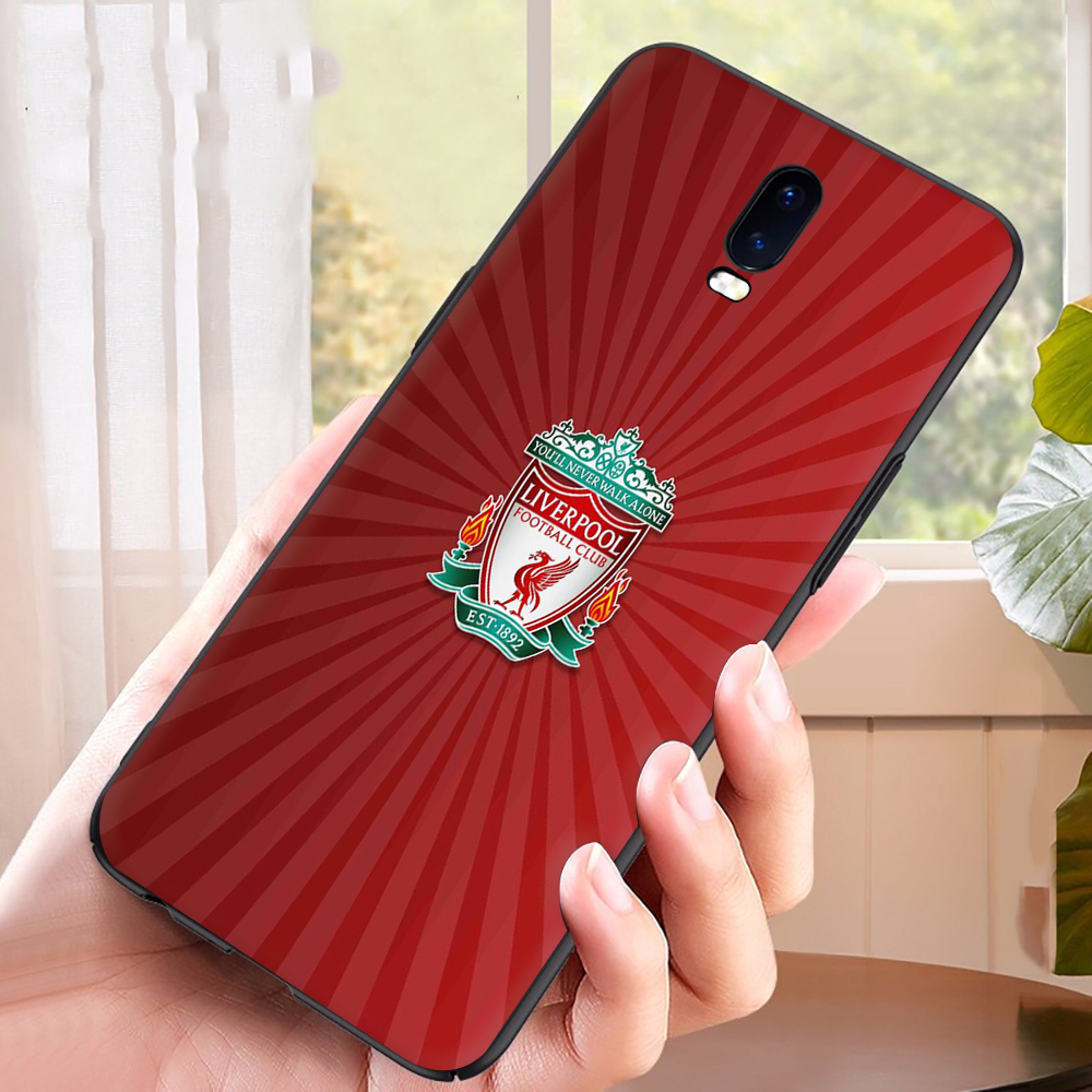 Ốp Điện Thoại Tpu Dẻo Màu Đen In Logo Đội Bóng Liverpool Cho Oppo A9 2020 A37 Neo9 A39 A57 A53 2020 A32 2020 A59 F1S