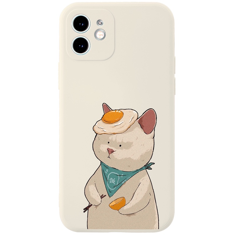 Ốp lưng JEERO mềm hoạt hình cặp đôi dễ thương đẹp độc lạ cho iphone 14 13 12 11 Pro Max SE 2020 X XR XS 8 7 6S 6 Plus kute HFF657