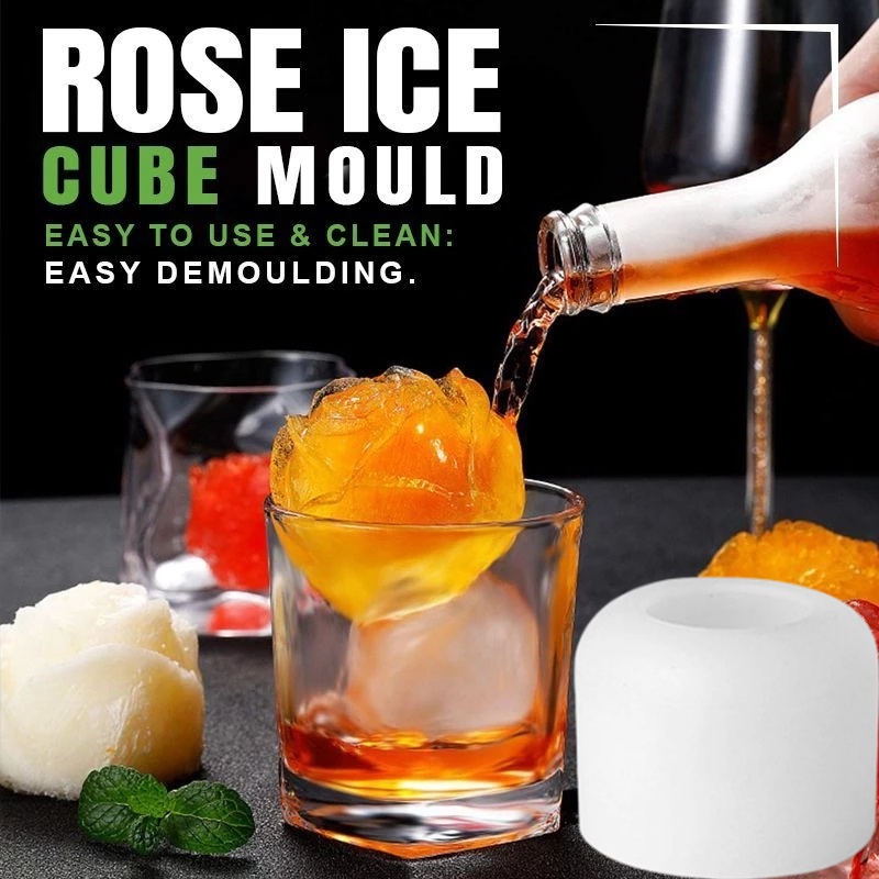 Khuôn Làm Nước Đá Hình Hoa Hồng Xinh Xắn Có Thể Tái Sử Dụng Tiện Dụng