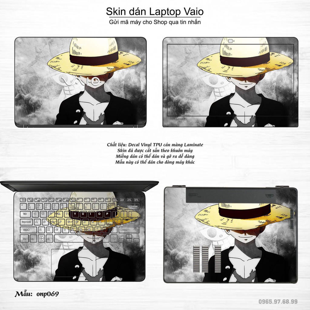 Skin dán Laptop Sony Vaio in hình One Piece _nhiều mẫu 5 (inbox mã máy cho Shop)