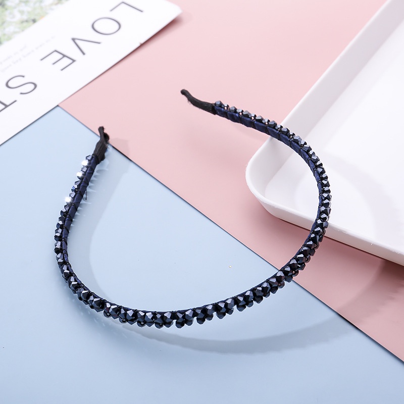 Băng Đô Đính Hạt Pha Lê Siêu Lấp Lánh Phong Cách Hàn Quốc Thời Trang Cho Nữ