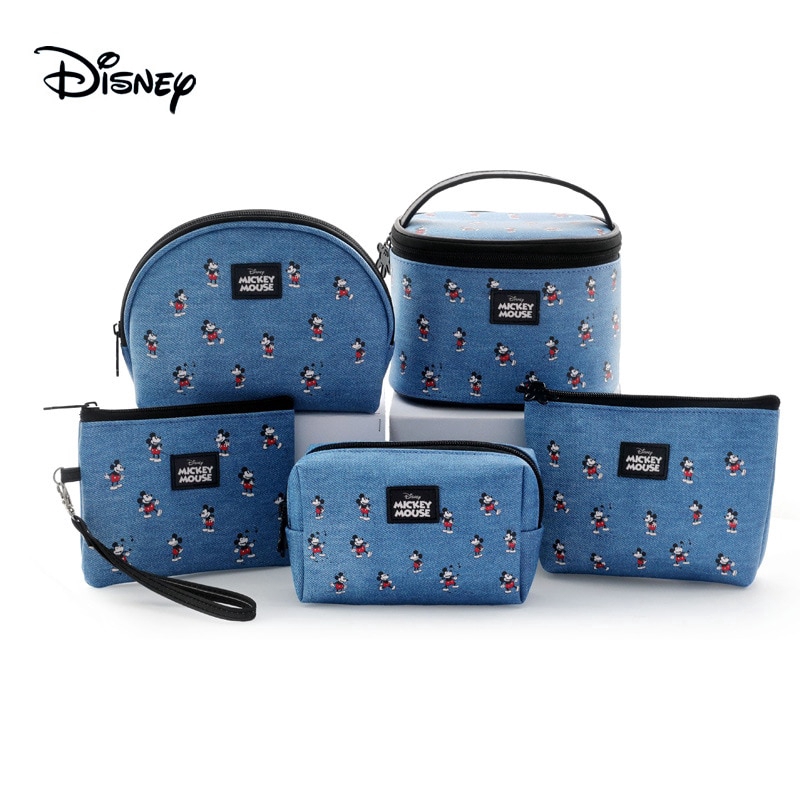 Túi đựng mỹ phẩm đi du lịch in hình chuột Mickey dễ thương