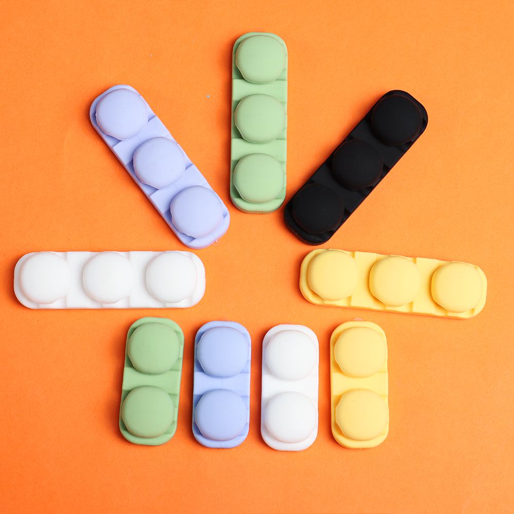 Kẹp Cố Định Dây Cáp / Tai Nghe / Bàn Phím Bằng Silicone Nhiều Màu