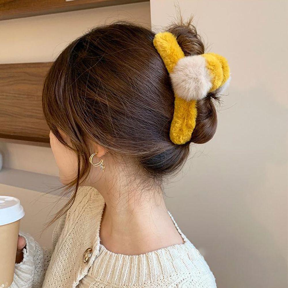 EXPEN Kẹp Tóc Hình Cá Mập Màu Trơn Dễ Thương Thời Trang Thu Đông Cho Nữ