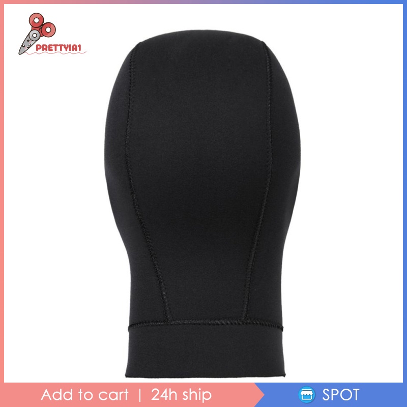 Mũ Lặn Màu Đen Dày 3MM Prettyia1 Dành Cho Nam Nữ