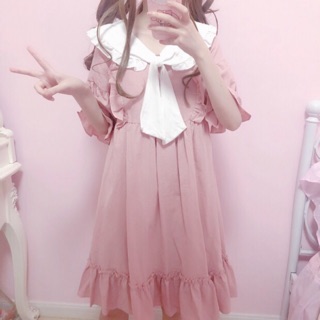 Giá rẻ bất ngờ🌟đầm lolita thắt nơ siêu dễ thương