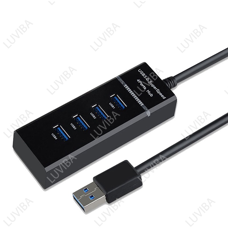 Hub usb 3.0 bộ chia cổng usb 4 port 4 cổng máy tính laptop LUVIBA HB04