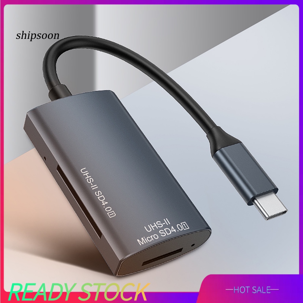 Đầu Đọc Thẻ Nhớ USB-C Type-C TF SD-Card Cho Laptop