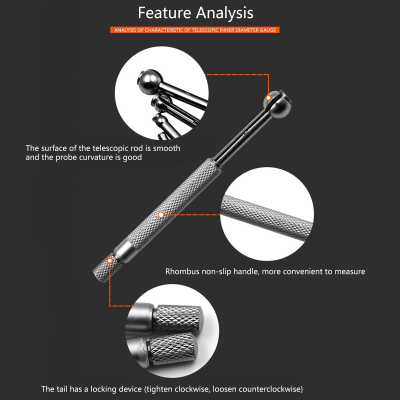 Bộ 4 Đồng Hồ Đo Lỗ Nhỏ 1 8-1 5 1 5-3 10 3 10-2 5 2 5-1 2