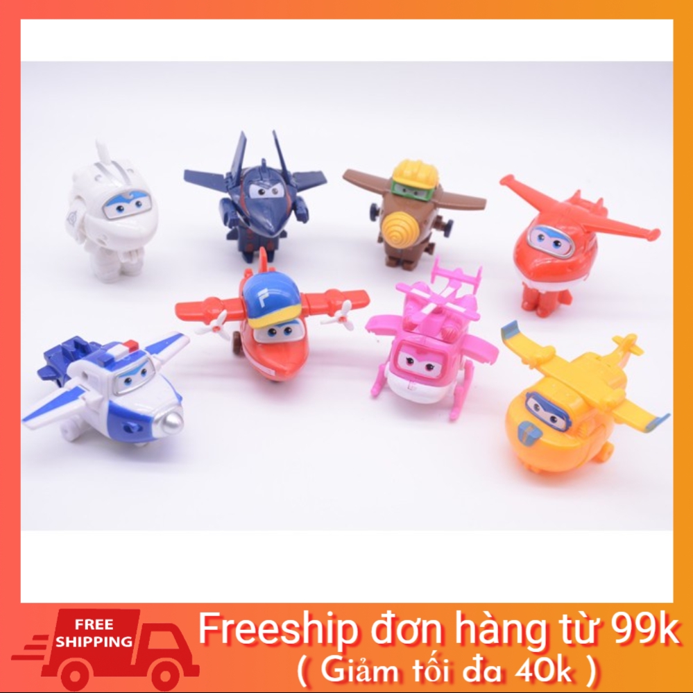 Bộ 8 con đội bay siêu đẳng Super Wings hàng đẹp (có ảnh thật)