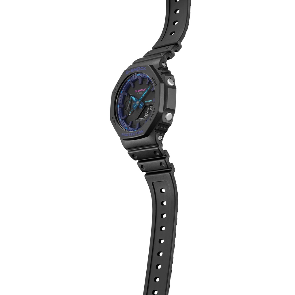 Đồng hồ nam Casio G-Shock GA-2100 / GA-2100VB-1A chống va đập, chống nước 200m, hàng chính hãng