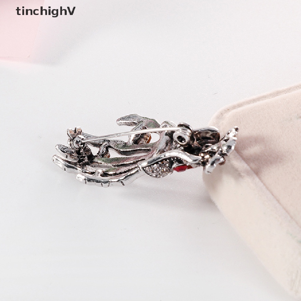 Ghim Cài Áo Hình Đầu Lâu / Bàn Tay Đính Đá Phong Cách Punk Hip Hop