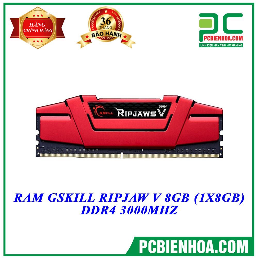 BỘ NHỚ G.SKILL RIPJAWS 8GB DDR4 3000MHz MAI HOÀNG thumbnail