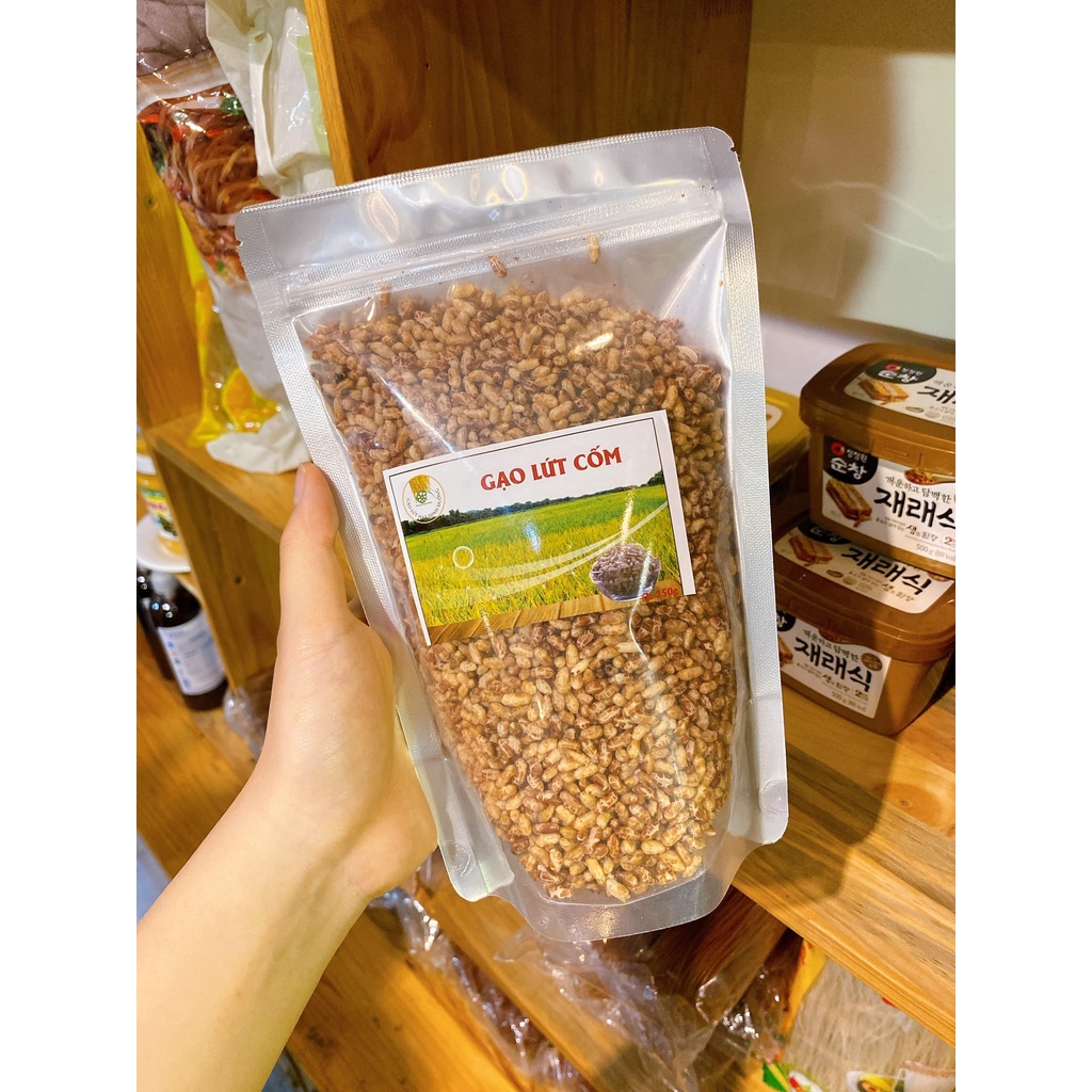 Cốm gạo lứt sấy Rong Biển 500G, Gạo lứt cốm giòn - món ăn liền giàu chất dinh dưỡng cho sức khỏe