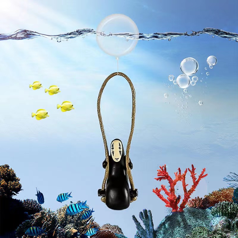 Phụ Kiện Trang Trí Bể Cá Hình Vô Diện Dễ Thương