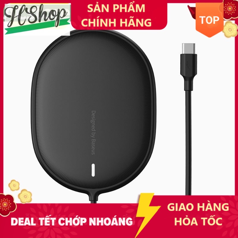 Bộ Sạc Nhanh Không Dây Baseus 15w Siêu Mỏng Cho IP táo 12 - hàng chính hãng Hshop365