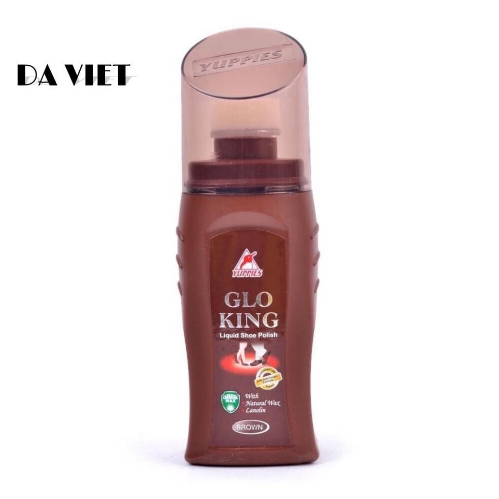 Xi Đánh Bóng Chính Hãng GLOKING Nhập Khẩu Malaysia Dạng Nước  75 ml(Đánh Giày Da,Túi,Ví,Áo Da, Dây Lưng)