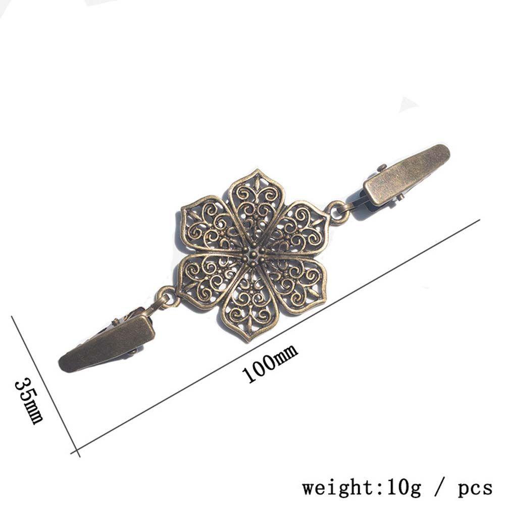 VANES1 Kẹp Cài Khăn Choàng Hình Hoa Và Chim Rỗng Cho Nữ