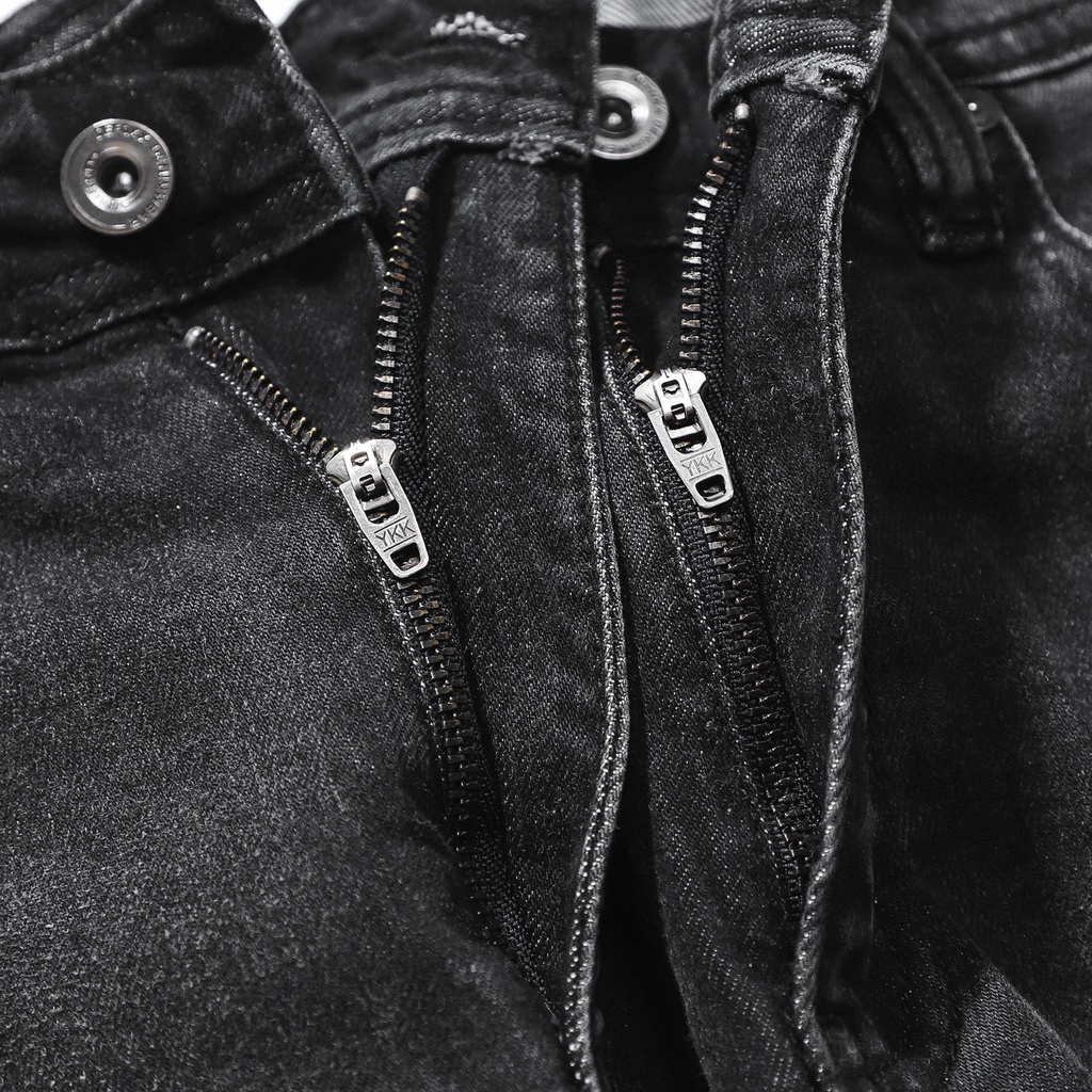 Quần Jean nam Defoxx xám rách ((Form Slimfit.chất vải co dãn,ống 15-18cm,Hàng VNXK)-JDF210727 | BigBuy360 - bigbuy360.vn