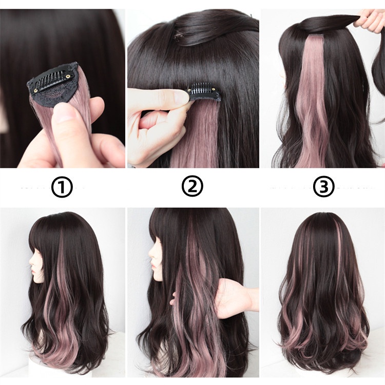 Màu Sắc Tóc Giả Nhuộm Màu Chịu Nhiệt Độ Cao Thời Trang Cho Nữ