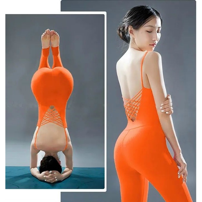 [Ảnh thật] Bộ tập yoga jumpsuit - Bộ jum liền thân tôn dáng- Yoga An Viên