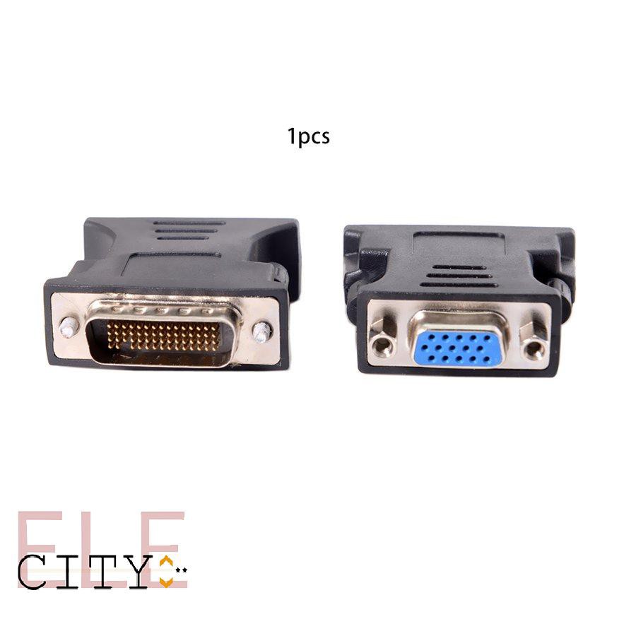 111ele} 1 to 1 DMS-59 DMS59 59Pin DVI Male to 1-Port VGA Female Video Y Splitter