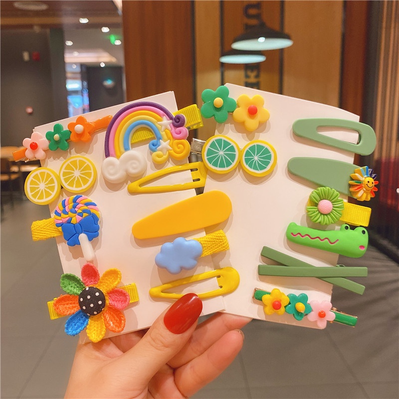 Set 8/ 20 kẹp tóc đáng yêu thời trang dành cho bé gái