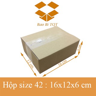 Combo 200 size 16x12x6 - hộp carton đóng gói- hộp giấy đóng gói.