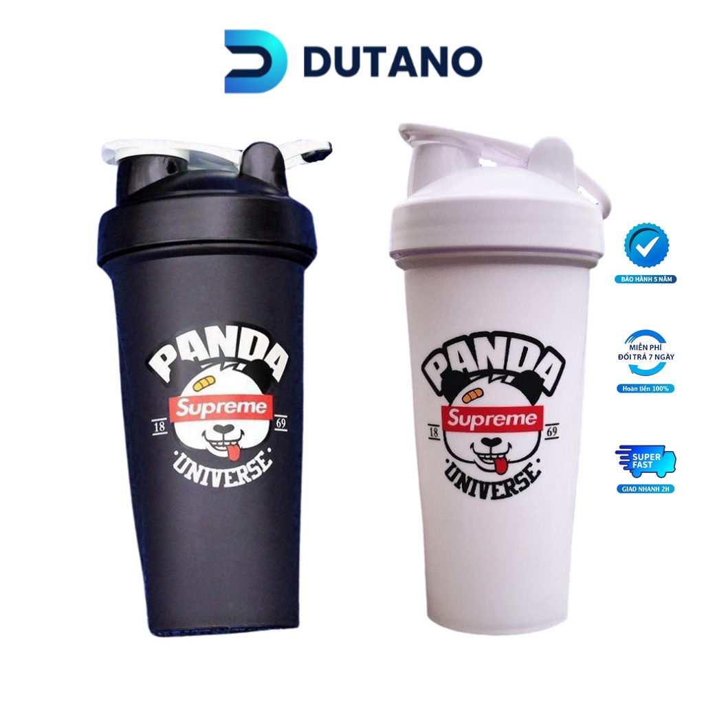 Bình Nước Tập Gym PANDA DUTANO Có Con Lắc Inox, Quai Xách, Dung Tích 750ML