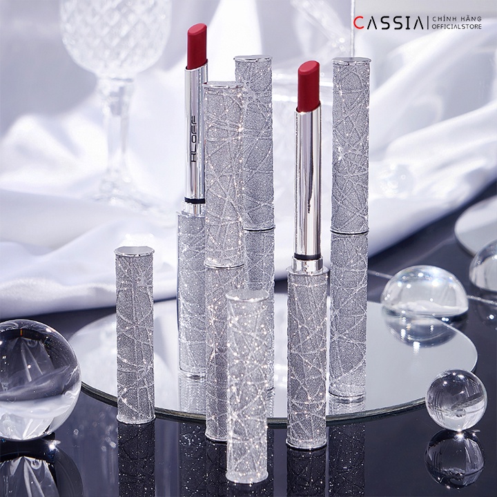 Set son thỏi lì ánh bạc điêu khắc 4 cây dưỡng môi lâu trôi, Set son nội địa trung mịn mượt như nhung, 4 màu nồng cháy