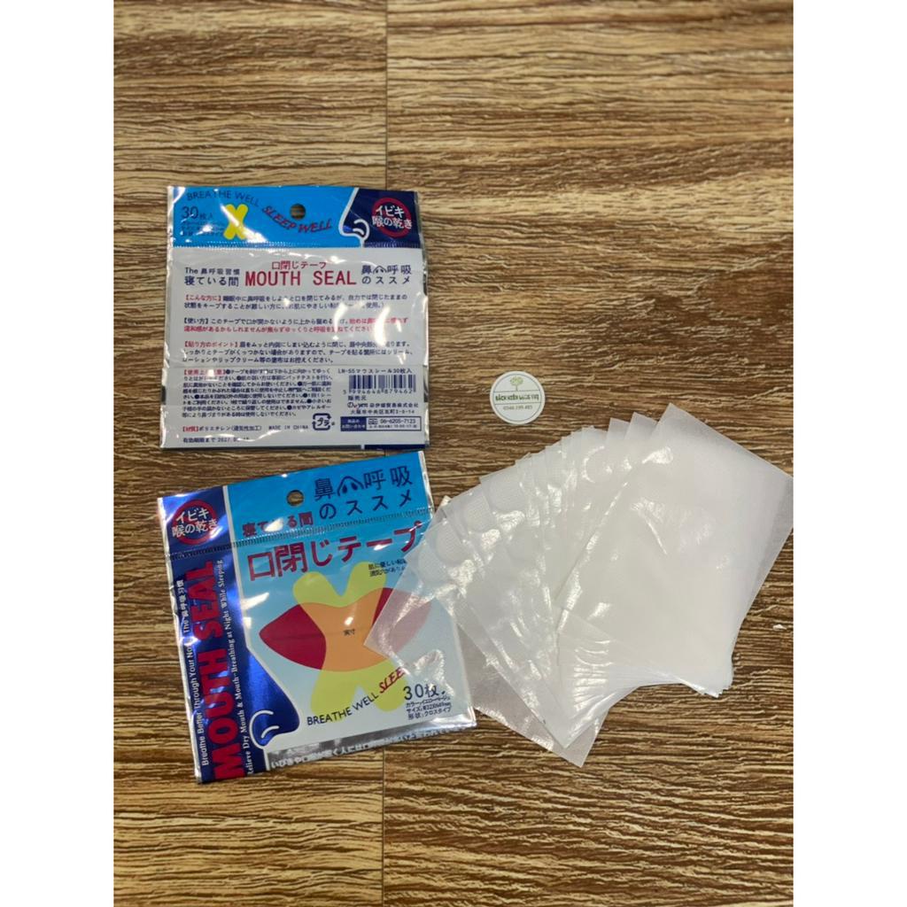 (Túi 30 miếng) Miếng dán ngủ ngáy chữ X Chống Ngáy, Chống Khô Họng. Băng Dính Miệng Tạo Thói Quen Thở Mũi