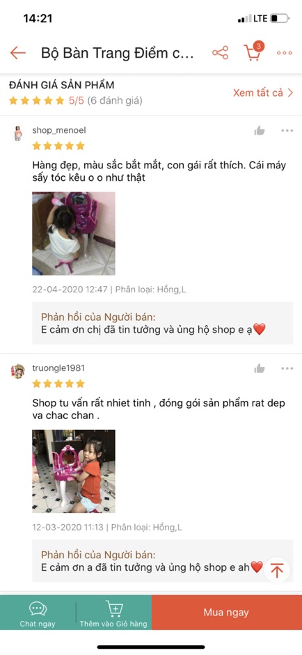 BỘ ĐỒ CHƠI BÀN TRANG ĐIỂM CHO BÉ GÁI SIÊU XINK- SIZE ĐẠI