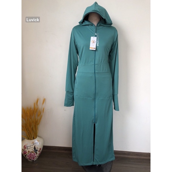 áo chống nắng 2 lớp dáng dài thông hơi hạt xoàn thời trang luvick