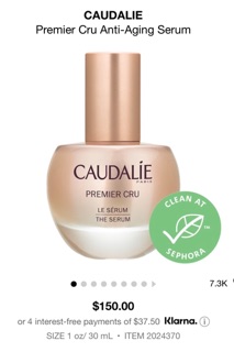 (Bill Sephora-Tách set) Set dưỡng da Caudalie Premier Cru