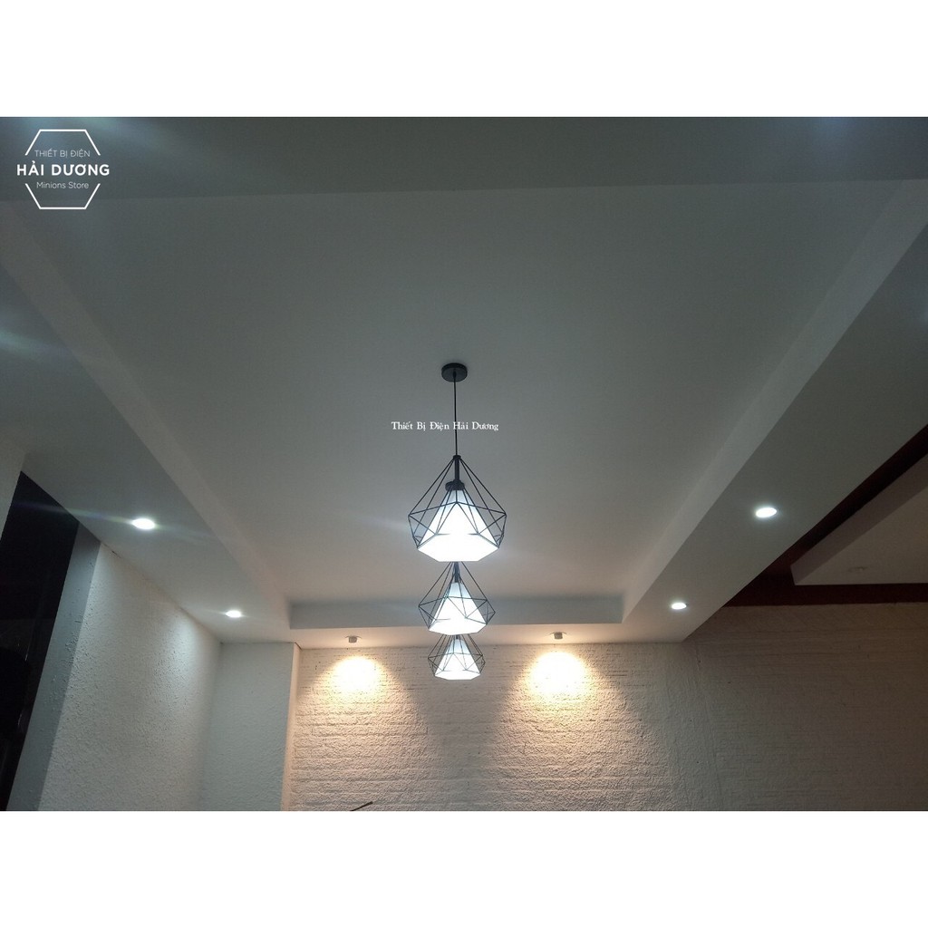 Đèn thả kim cương TH-SKC380 đường kính380mm - Tặng kèm bóng led 3w