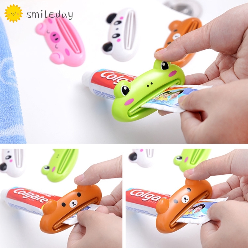 Dụng Cụ Nặn Kem Đánh Răng Hình Động Vật Hoạt Hình Dễ Thương Tiện Lợi