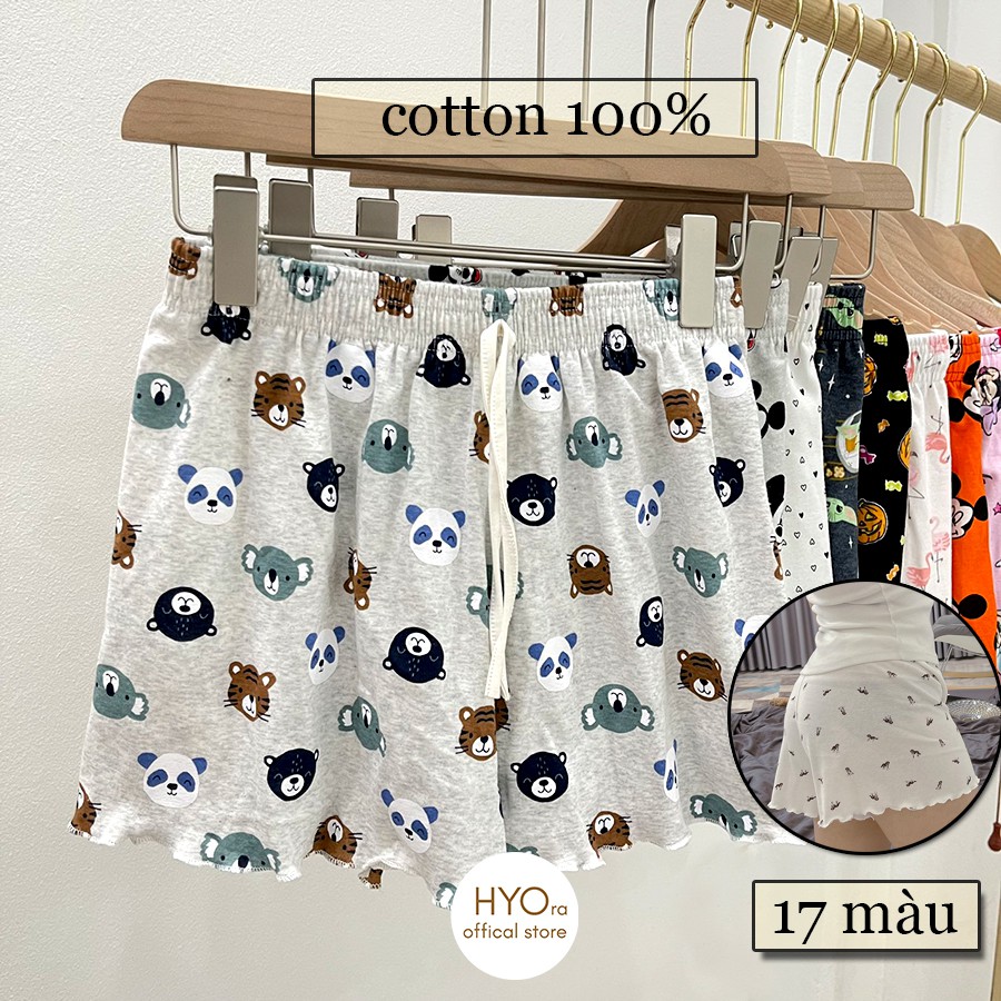 Quần Đùi Nữ HYO Short mặc nhà ngủ Cotton Thái mềm mát