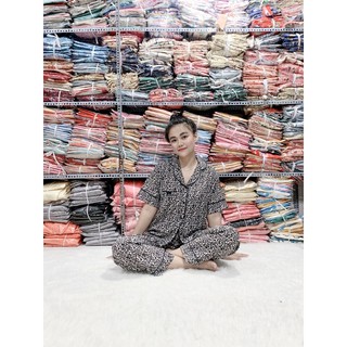 PIJAMA LỤA BEO ( TAY NGẮN QUẦN DÀI )