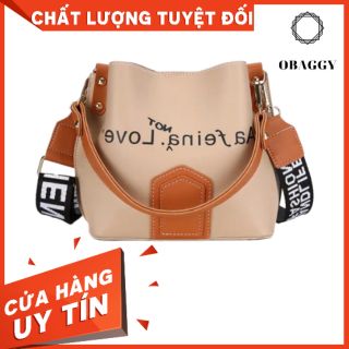 (MUA NGAY) Túi đeo chéo 2 quai, nhiều ngăn, túi đeo chéo dạng dây chữ,  túi đeo chéo túi xách nữ cute